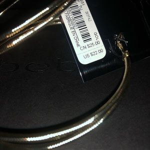 Bebe hoop earrings